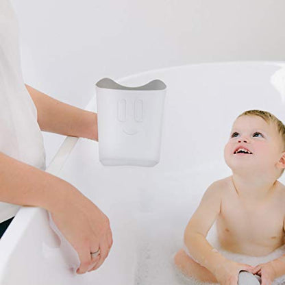 Ubbi Bath Rinse Cup for Babies & Toddlers, Baby Hair Rinse Cup, Newborn Bath Time Essential, Tear-Free Bath Accessory, White - style: Rinse Cup