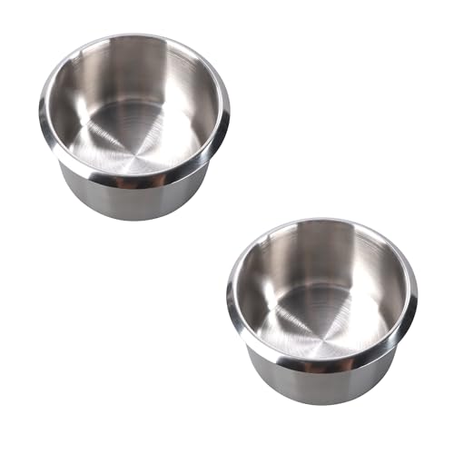GSE Games & Sports Expert Stainless Steel Cup Holder, Drop-in Cup Holder for Casino Poker Tables, Work Desks, Boats, RVs, Cars & Trucks - color: Jumbo, size: 2-Pack