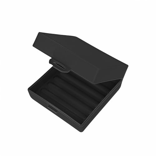 Soap Container, Shower Square Bar Holder Fit Handmade Soap, Travel Soap Case (Black) - color: Black