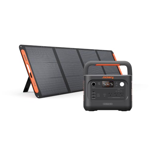 Jackery HomePower 1000 v2 Solar Generator with 200W Solar Panel, 1024Wh LiFePO4 Portable Power Station, 1500W Output, 10ms UPS, 3.8H Solar Charge, for Emergency, Outdoor, Off-grid - style: HP1000v2+200W
