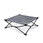 Coolaroo On-The-Go Elevated Dog Bed - Foldable Pop-Up Travel Dog Bed with Breathable, Moisture-Resistant Fabric, Carry Bag Included, Lightweight & Portable, Steel Gray, Medium - color: Steel Grey, style: Medium