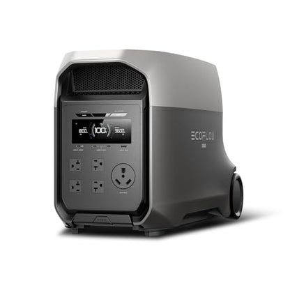 EF ECOFLOW Delta 3 Ultra Portable Power Station, 3072Wh LiFePO4 Battery, 3600W (Surge 7200W) Output Home Power, Solar Generator for Home Use, Camping Accessories, Emergencies & RV Backup - style: DELTA 3 Ultra