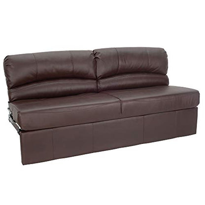 RecPro Charles RV Jackknife Sofa | Love Seat | Sleeper Sofa | Length Options 62", 68", 72" (72 Inch, Mahogany) - color: Mahogany, size: 72 Inch