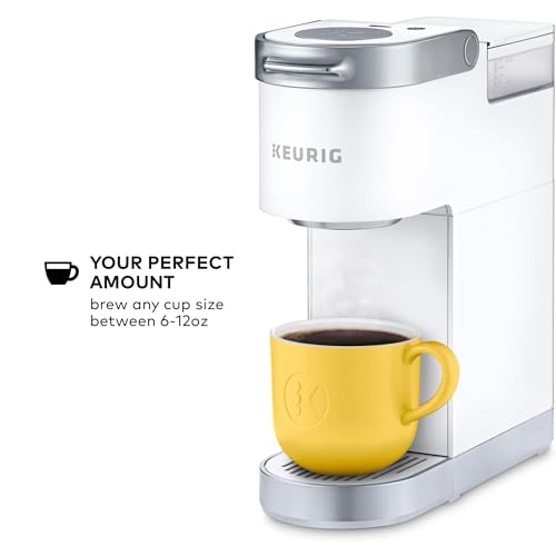Keurig K-Mini Plus Single Serve K-Cup Pod Coffee Maker, with 6 to 12oz Brew Size, Stores up to 9 K-Cup Pods, Travel Mug Friendly, Matte White - color: White