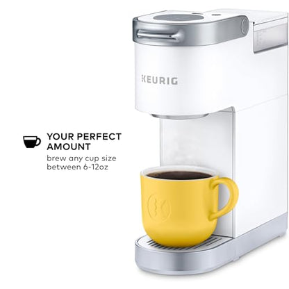 Keurig K-Mini Plus Single Serve K-Cup Pod Coffee Maker, with 6 to 12oz Brew Size, Stores up to 9 K-Cup Pods, Travel Mug Friendly, Matte White - color: White