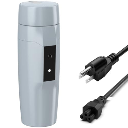 Portable Electric Kettle Boiler, Small Electric Travel Kettle, 300W Fast Water Heater, Mini Electric Tea Coffee Mug for Hotels/Offices/RVs, Automatic Shut-Off & Restart, Elegant Gray - color: Gray 110V/350ml