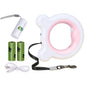 Retractable Dog Leash with Light, 9.84ft/3M Hands Free Leash, 360° Tangle-Free, Anti-Slip Grip, One-Button Control for Small Medium Dogs Up to 66 lbs, Pink - color: Pink