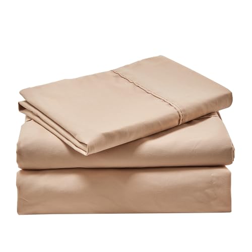 Kingnex 30x75x9 RV Bunk Sheets Set for Narrow Twin Bed Soft Brushed 1800 Microfiber 3 Piece Bedding Set Includes 1 Cot Size Fitted Sheet 1 Flat Sheet 1 Pillowcase Cot Beige - color: Beige, size: Cot 30x75 RV Bunk Set
