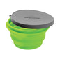 Collapsible Silicone Bowl with Lid for Camping and Backpacking - Camping Dishware Gear Essentials in Small/Medium/Large (Made by Caddis Sports) (Medium (Green)) - color: Medium (Green)