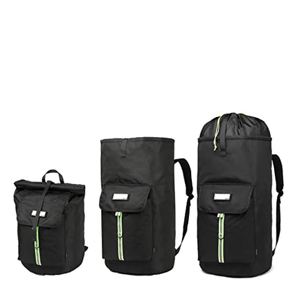 laundry bag backpack,extra-large heavy duty laundry bags,laundry backpack for college students,drawstring closure (Black Laundry Backpack Bag) - color: Black Laundry Backpack Bag