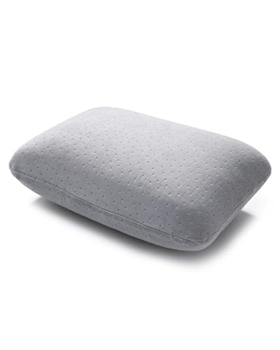 Travel Pillow Small Camping Pillow Memory Foam Bed Neck Soft Home Pillow Lightweight Easy to Carry Removable Pillow Cover for Travel,Sleeping,Nap and Neck,Knee,Leg,Lumbar Support Pillow (Light Gray) - color: Light Gray