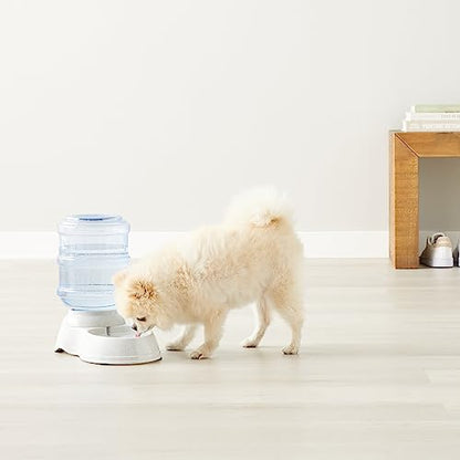 Amazon Basics Gravity Pet Water Dispenser for Cat and Dog, Easy to Clean, 135.3fl.oz Capacity, Small - size: Small, style: Waterer