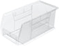 Akro-Mils 30230 AkroBins Plastic Storage Bins, Space-Saving Stackable Bins for Garage, Pantry, Craft Organization, 11" x 5" x 5", Clear, 12-Pack - color: Clear