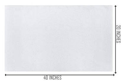 24 Pack White 20x40 Inch 100% Cotton Bath Towels - Lightweight, Quick Drying, Commercial Grade - Ideal for Gym, Salon, Spa & Hair - color: White, size: BATH TOWEL PACK OF 24 20X40