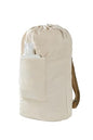 Canvas Laundry bag, Washable Laundry backpack, Adjustable Straps, Large Front Pocket, Drawstring Closure (BEIGE, X-Large) - color: BEIGE, size: X-Large