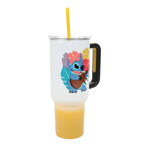 Disney's Stitch Hawaiian 40 Oz. Stainless Steel Tumbler - color: Stitch Holding Guitar