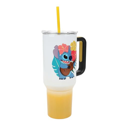 Disney's Stitch Hawaiian 40 Oz. Stainless Steel Tumbler - color: Stitch Holding Guitar