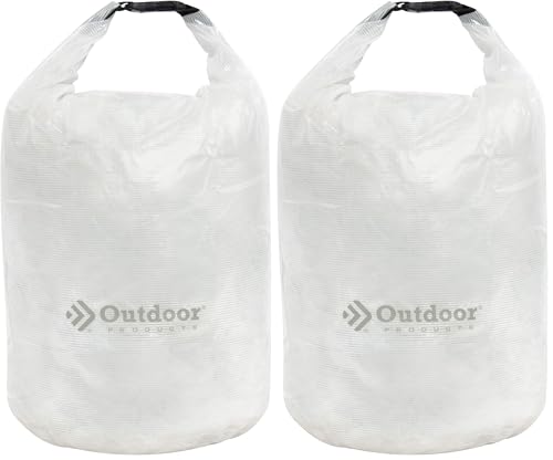 Outdoor Products Valuables Dry Bag (Surf, 40-Litres) - color: Clear, size: 20-Litres (Pack of 2)