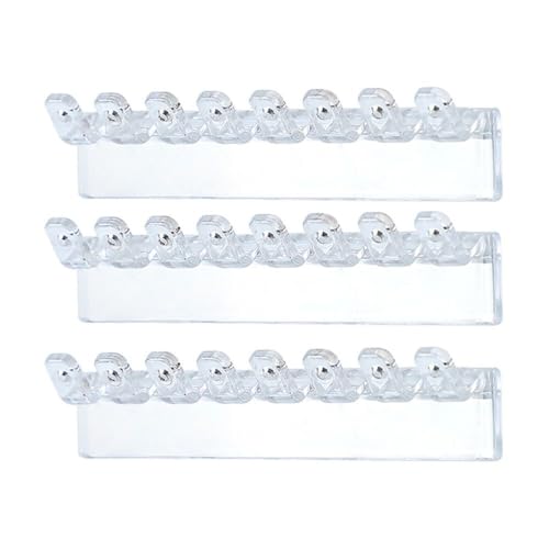 Jewelry Hanging Hooks 6Pcs Plastic Wall Hanger Jewelry Display Rack Multipurpose Adhesive Paste(6Pcs,Transparent)