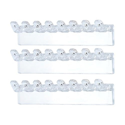 Jewelry Hanging Hooks 6Pcs Plastic Wall Hanger Jewelry Display Rack Multipurpose Adhesive Paste(6Pcs,Transparent)