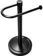 Heavy Duty Towel Holder Stand, Stainless Steel Hand Towel Holder Rack for Bathroom Countertop, Weighted Base C-Shape Free Standing Towel Bar for Bathroom Kitchen Countertop, Matte Black - size: C-Shape