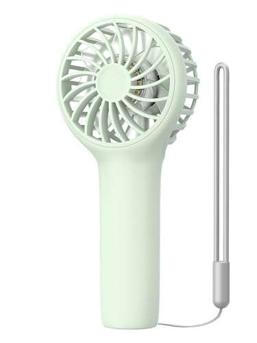 EasyAcc Mini Portable Handheld Fan,3 Speed Personal Small Makeup Fan 2000 Battery Lightweight Washable USB Rechargeable for Lash Stylish Girl Women Travel Gift Green - color: Green