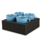 4-Slot Foam Cup Holder Organizer, RV Cup Storage | Fits 2.6-3.1 in drinkware; compact foam insert for cabinets, drawers and shelves in campervan, boat or motorhome