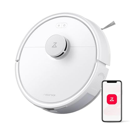 roborock Q7 L5 Robot Vacuum and Mop Combo, 8,000Pa Suction, Upgraded from Q5 Pro, Dual Anti-Tangle System, LiDAR Navigation, No-Go Zones, Self-Charging Robotic Vacuum Cleaner, White - color: White02