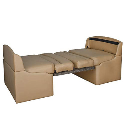 RecPro 36" RV Dinette Booth Set with Table and Leg | Two Dinette Booths (Toffee, Granite Chocolate) - color: Granite Chocolate, size: Toffee