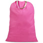 Cotton Canvas Laundry Bag with Handles & Drawstring Straps, Heavy Duty Extra Large Laundry Bags for Laundromat and Household, 25.5x34 Inch, Hot Pink - color: Hot Pink