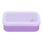 PATIKIL Leakproof Travel Soap Case, Silicone Travel Soap Container with Draining Layer Portable Bar Soap Holder for Bathroom Camping Gym, Translucent Purple - color: Translucent Purple