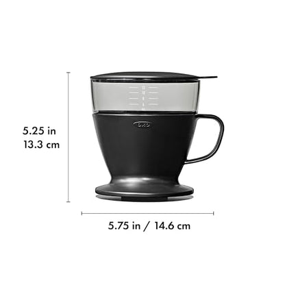 OXO Brew Pour Over Coffee Maker with Water Tank — Matte Black - color: Matte Black