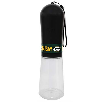 Pets First Dog Water Bottle. NFL Green Bay Packers PET Water Bottle. Best Cat Water Bottle. Water Fountain Dispenser for Dogs & Cats., Black, 13.5oz (GBP-3344) - color: Green Bay Packers