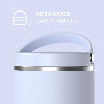 Hydrapeak 25oz Stainless Steel Vacuum Insulated Thermos Food Jar | Kids for Hot and Cold Food, Wide Mouth Leak-Proof Soup Adults, 10 Hours 16 (Iceberg) - color: Iceberg, size: 25 Ounces