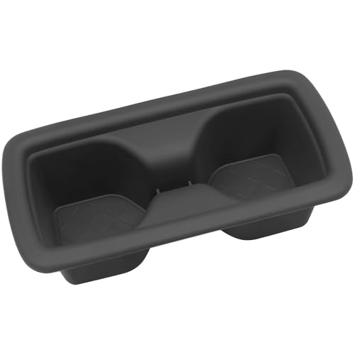 Rear Cup Holder Compatible with Toyota 2026 RAV4 LE SE XLE XSE Limited Hybrid Accessories Silicone Material Insert Center Console Organizer - color: for Toyota 2026 RAV4 (Rear)