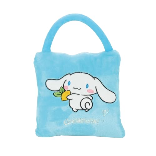 Department 56 Snowpinions Sanrio Cinnamoroll Holding a Lemon Travel Throw Blanket, 36 by 40 Inch, Blue