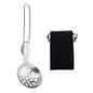 Camping Cooking Utensil Set Foldable 304 Stainless Steel Spatula Turner Soup Spoon Kit Portable Kitchen Utensils Folding Cookware Kit for Outdoor Travel Hiking Picnic (Silver C, Colander Spoon) - color: Silver C, Colander Spoon