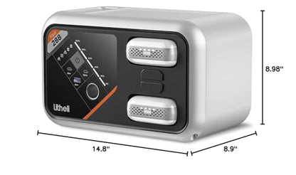 Litheli 288 Series Portable Power Station 287Wh, Lithium Battery Solar Generator（2 x 74Wh Battery Pack Shipped Separately), 300W AC Outlet, 0-95% in 50Min, Power Bank for Outdoor Emergency RV Van - size: LiTHELi B288