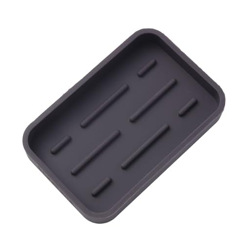 MicoYang Silicone Kitchen Sink Organizer Tray for Multiple Usage,Easy Clean Sponges Holder for Kitchen Bathroom Counter or Sink,Dish Soap Dispenser,Scrubber,Bottle,Cup Coffee 4.9”x 3.2” - color: Coffee, size: 4.9"×3.2"