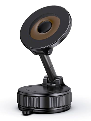 Car Phone Holder Compatible with Magsafe [60+LBS Strongest Suction & 2800gf Magnetic] 360° Adjustable Car Phone Mount, Phone Holders for Your Car for iPhone 17 Pro Max 16 15 14 13 12 Air Plus