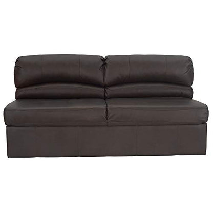 RecPro Charles RV Jackknife Sofa | Love Seat | Sleeper Sofa | Length Options 62", 68", 72" (72 Inch, Chestnut) - color: Chestnut, size: 72 Inch