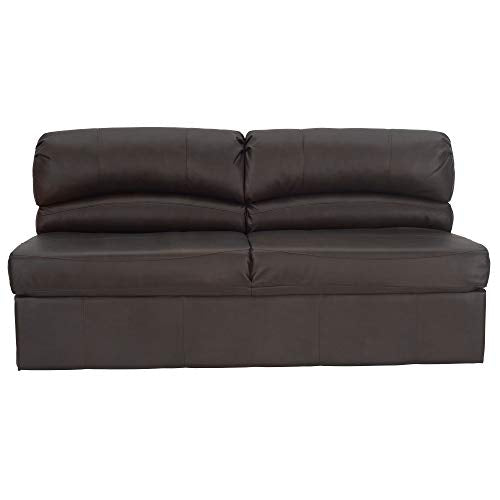 RecPro Charles RV Jackknife Sofa | Love Seat | Sleeper Sofa | Length Options 62", 68", 72" (62 Inch, Chestnut) - color: Chestnut, size: 62 Inch