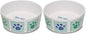 Loving Pets Dolce Moderno Dog Bowl – Modern Melamine Dog Food Bowl & Dog Water Bowl – Durable, Non-Slip Pet Dish for Small & Medium Dogs – Dishwasher Safe Dog Bowl (Large, 47 oz) (Pack of 2) - color: Had Me at Woof, size: Large (Pack of 2)