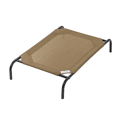 Coolaroo Original Elevated Dog Bed - Breathable Off-The-Ground Pet Bed with Cooling Fabric, Joint Relief & Moisture-Resistant Fabric, 100% Recyclable, Easy Clean, Nutmeg, Medium - color: Nutmeg, style: Medium Dog Bed