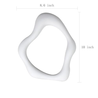 YCHMIR Small Wall Mirror Table Mount Vanity Mirror 10 “L x 8.8 ”W (White) - color: White