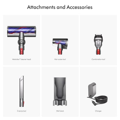 Dyson V11 Cordless Vacuum, 185AW, 3 Power Modes, Up to 60 Minutes,² Deep Cleans Hard Floors and Carpets, Detangles pet Hair, Converts to Handheld - style: V11