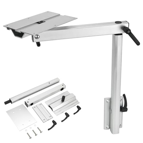 RV Adjustable Table Leg, Removable RV Table Leg, Detachable Height Adjustable Aluminum Alloy 360-Degree Swivel Tabletop, Perfect for Yachts, RV, Motorhome, Camping Use