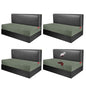 Waterproof RV Dinette Cushion Covers - Stretch Fabric Camper Seat Slipcover Replacement, Washable RV Couch Cover Designed for Camper Car Bench (Loveseat 4 Bench Cover, Green) - color: Green, size: Loveseat 4 Bench Cover