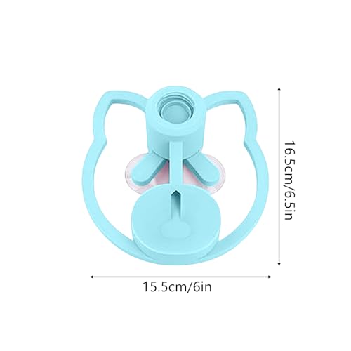 Cat Water Fountain Stand, Automatic Anti-Tipping Pet Supplies, Kitten Water Bottle Basin Stand, Pet Wa-TER Dispenser Station Stands for Puppy Kitten Breed Balcony - color: Blue
