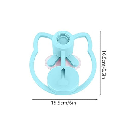 Cat Water Fountain Stand, Automatic Anti-Tipping Pet Supplies, Kitten Water Bottle Basin Stand, Pet Wa-TER Dispenser Station Stands for Puppy Kitten Breed Balcony - color: Blue